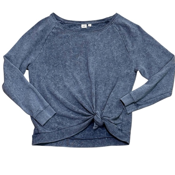 GAP - SIZE MED - HEATHERED BLUE OVERSIZED SWEATSHIRT - Great condition - B5 - Picture 1 of 8